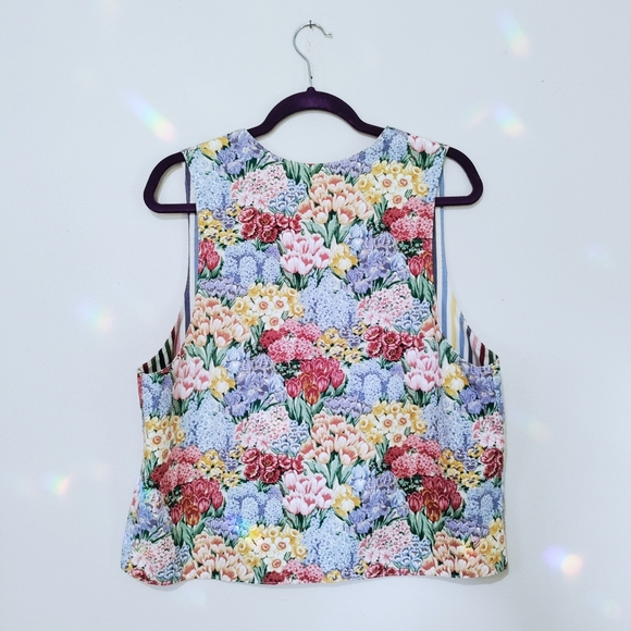 Vtg Floral Vest - Picture 3 of 4